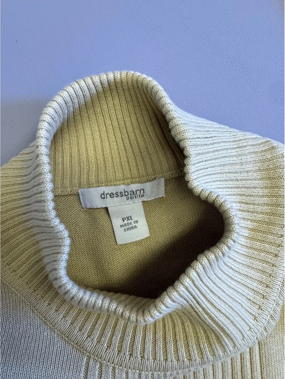 Dressbarn tan turtle neck